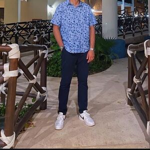 NAUTICA. Short sleeve cotton button down